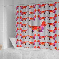 Dandie Dinmont Terrier Dog Art Print Shower Curtains-Free Shipping - Deruj.com