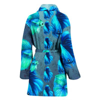 Betta Fish Print Women's Bath Rob-Free Shipping - Deruj.com