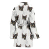 Cute Cat Patterns Print Women's Bath Robe-Free Shipping - Deruj.com