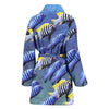 Cynotilapia Afra Fish Print Women's Bath Robe-Free Shipping - Deruj.com