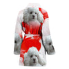 Lovely Poodle Print Women's Bath Robe-Free Shipping - Deruj.com