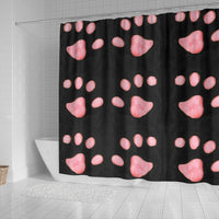 Cat Paws Print Shower Curtain-Free Shipping - Deruj.com
