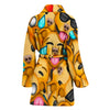 Pit Bull Dog Smileys Print Women's Bath Robe-Free Shipping - Deruj.com