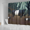 Belted Galloway Cattle (Cow) Print Shower Curtain-Free Shipping - Deruj.com