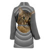 American Bobtail Cat Print Women's Bath Robe-Free Shipping - Deruj.com