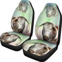English Longhorn Cattle (Cow) Print Car Seat Covers-Free Shipping - Deruj.com