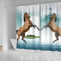 Lusitano Horse Print Shower Curtain-Free Shipping - Deruj.com