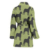 Bullmastiff Dog Pattern Print Women's Bath Robe-Free Shipping - Deruj.com