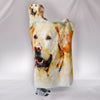 Labrador Retriever Dog Art Print Hooded Blanket-Free Shipping - Deruj.com