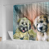 Soft Coated Wheaten Terrier Print Shower Curtains-Free Shipping - Deruj.com