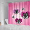 Norwegian Elkhound Print Shower Curtain-Free Shipping - Deruj.com