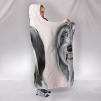 Bearded Collie Print Hooded Blanket-Free Shipping - Deruj.com