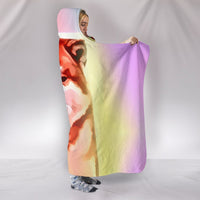 Colorful Akita Dog Print Hooded Blanket-Free Shipping - Deruj.com