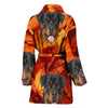 Rottweiler Print Women's Bath Robe-Free Shipping - Deruj.com