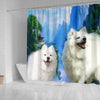 American Eskimo Print Shower Curtains-Free Shipping - Deruj.com