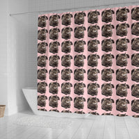 Maine Coon Cat Pattern Print Shower Curtains-Free Shipping - Deruj.com