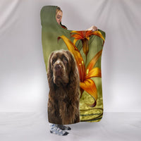 Cute Sussex Spaniel Print Hooded Blanket-Free Shipping - Deruj.com