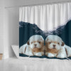 Shih Tzu Print Shower Curtain-Free Shipping - Deruj.com