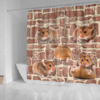 Cute Djungarian Hamster Print Shower Curtains-Free Shipping - Deruj.com