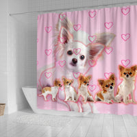 Chihuahua Print Shower Curtains-Free Shipping - Deruj.com