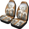 Cute Bichon Frise Print Car Seat Cover-Free Shipping - Deruj.com