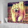 Cute Pomeranian Dog Art Print Shower Curtains-Free Shipping - Deruj.com