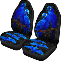Hyacinth Macaw Parrot  Print Car Seat Covers- Free Shipping - Deruj.com