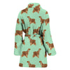 Lovely Cocker Spaniel Dog Pattern Print Women's Bath Robe-Free Shipping - Deruj.com