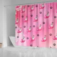 Wire Fox Terrier Print Shower Curtain-Free Shipping - Deruj.com