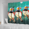 Zebra Finch Bird Art Print Shower Curtains-Free Shipping - Deruj.com
