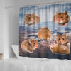 Djungarian Hamster Print Shower Curtains-Free Shipping - Deruj.com