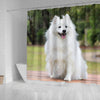 Spitz Dog Print Shower Curtains-Free Shipping - Deruj.com