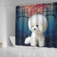 Bichon Frise Print Shower Curtains-Free Shipping - Deruj.com