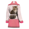 Cute Siberian cat Print Women's Bath Robe-Free Shipping - Deruj.com