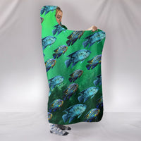 Jack Dampsy Fish Print Hooded Blanket-Free Shipping - Deruj.com
