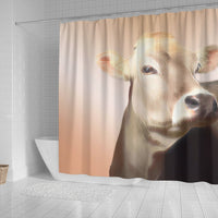 Cute Brown Swiss cattle (Cow) Print Shower Curtain-Free Shipping - Deruj.com