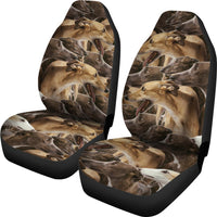 Greyhound Dog In Lots Print Car Seat Covers-Free Shipping - Deruj.com