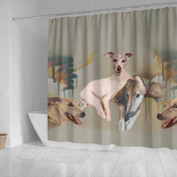 Italian Greyhound Print Shower Curtain-Free Shipping - Deruj.com
