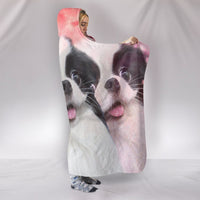 Cute Japanese Chin Dog Print Hooded Blanket-Free Shipping - Deruj.com