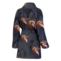 Amazing Beauceron Dog Patterns Print Women's Bath Robe-Free Shipping - Deruj.com