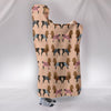 Cute Yorkie Pattern Print Hooded Blanket-Free Shipping - Deruj.com