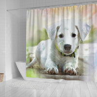 Labrador Puppy Art Print Shower Curtains-Free Shipping - Deruj.com