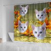 Lovely Burmilla Cat Print Shower Curtains-Free Shipping - Deruj.com