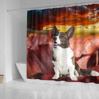 Cardigan Welsh Corgi Print Shower Curtains-Free Shipping - Deruj.com