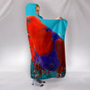 Eclectus Parrot Print Hooded Blanket-Free Shipping - Deruj.com