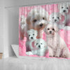 Bolognese Dog Print Shower Curtain-Free Shipping - Deruj.com
