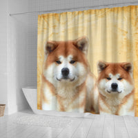 Akita Dog Print Shower Curtains-Free Shipping - Deruj.com