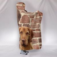 Cute Wirehaired Vizsla Dog Hooded Blanket-Free Shipping - Deruj.com