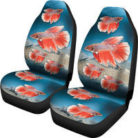 Siamese Fighting Fish Print Car Seat Covers- Free Shipping - Deruj.com