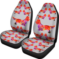 Dandie Dinmont Terrier Dog Pattern Print Car Seat Covers-Free Shipping - Deruj.com